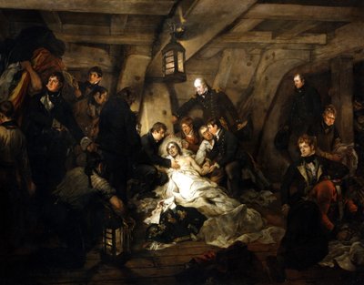A morte do almirante Lord Nelson, 1805 1807. de Arthur William Devis