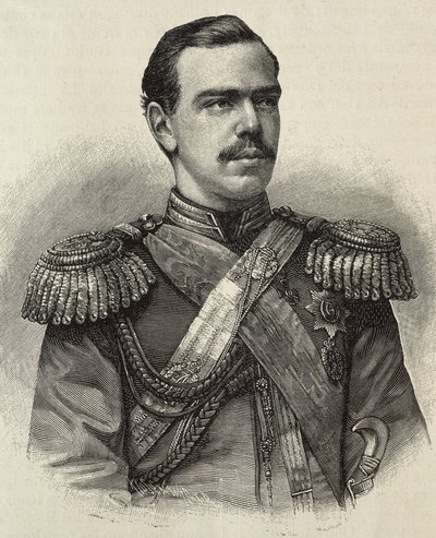 ALEXANDRE III da Rússia (1845-1894). Czar da Rússia (1881-1894), filho e sucessor de Alexandre II. Gravura. de Artist Unknown