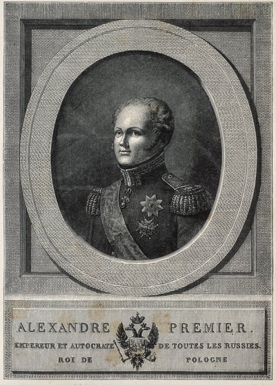ALEXANDRE I da Rússia (1777-1825). Czar da Rússia (1801-1825). de Artist Unknown