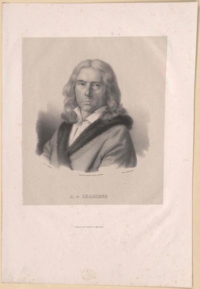Adelbert von Chamisso (impressão) de Artist Unknown