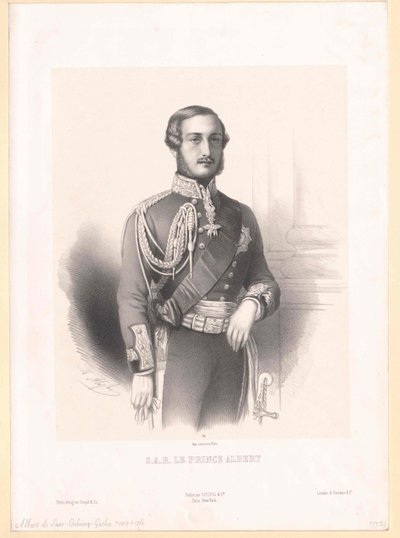 Alberto, príncipe consorte de Inglaterra Duque da Saxónia Príncipe de Saxe-Coburgo-Gotha de Artist Unknown