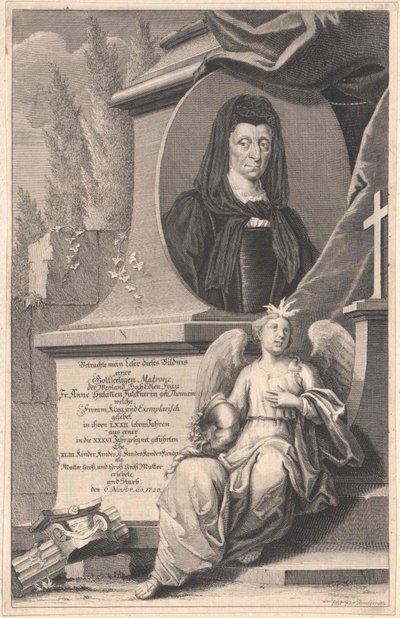Anne Susanna Thomae (impressão) de Artist Unknown