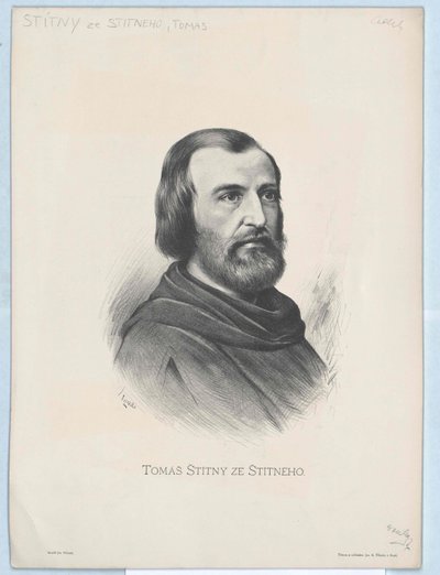 Arquiduque da Áustria Tomas Sititny ze Sitetneho (impressão) de Artist Unknown