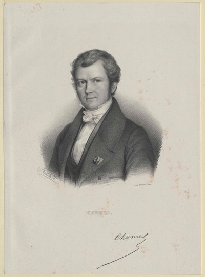 Auguste-Francois Chomel (impressão) de Artist Unknown