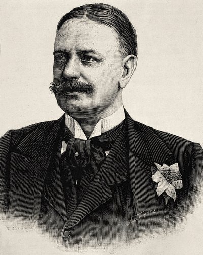 BueLow, Bernard von (1849-1929). Chanceler do Império Romano (1900-1909). Gravura de Artist Unknown