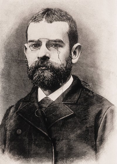 CLARIN, Leopoldo Alas y Urena, também chamado (1852-1901). Escritor espanhol. Gravura de Artist Unknown