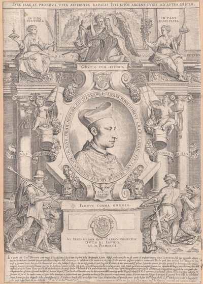 Carlo Borromeo (impressão) de Artist Unknown