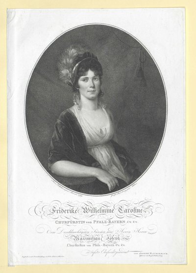 Caroline von Baden de Artist Unknown