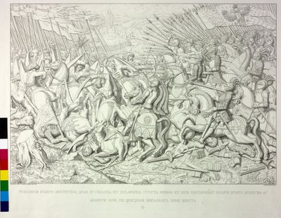 Combate de cavalaria de Artist Unknown