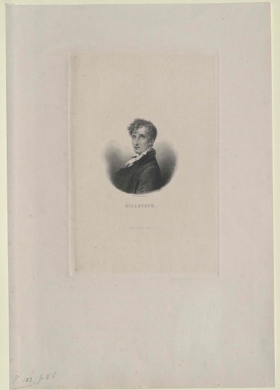 Charles Hubert Millevoye (impressão) de Artist Unknown