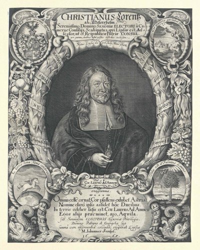 Christian Lorenz Adlershelm (impressão) de Artist Unknown