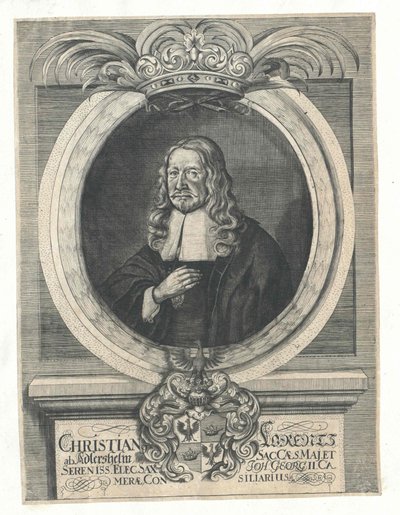 Christian Lorenz Adlershelm (impressão) de Artist Unknown