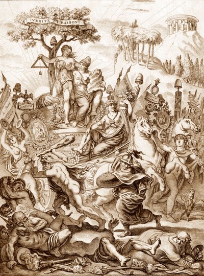 Convenção Montagnarde - Alegoria do triunfo da "Montagne" durante a Revolução Francesa de Artist Unknown