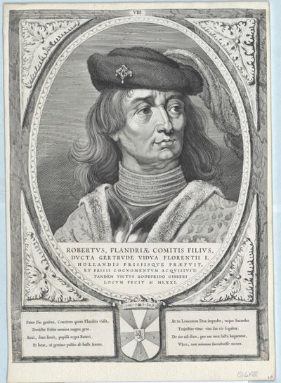 Conde de Flandres Roberto I da Frísia de Artist Unknown