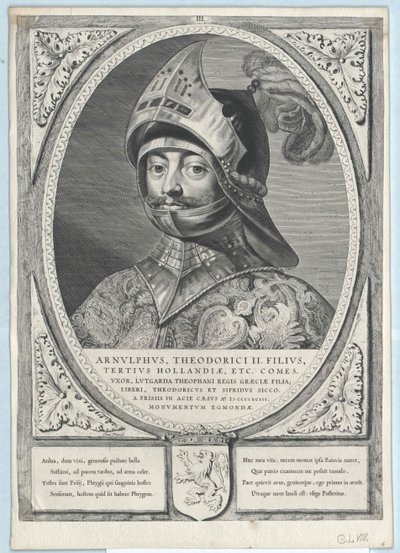 Conde da Holanda Arnulf II (impressão) de Artist Unknown