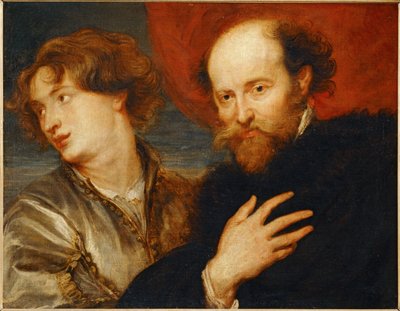 Duplo retrato idealizado de van Dyck e Rubens ... de Artist Unknown