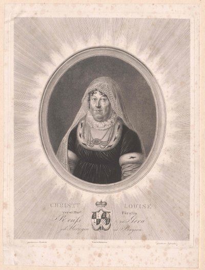 Duquesa da Baviera Louise (impressão) de Artist Unknown