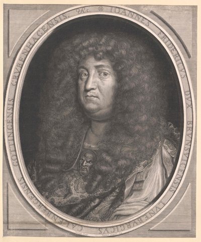 Duque de Brunswick-Lueneburg Johann Friedrich (impressão) de Artist Unknown