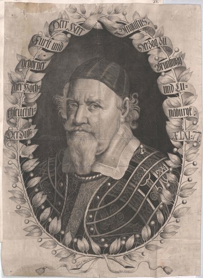 Duque de Brunswick-Wolfenbuettel Augusto, o Jovem (impressão) de Artist Unknown