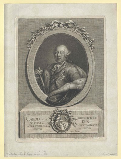 Duque de Wuerttemberg Carlos II Eugénio de Artist Unknown
