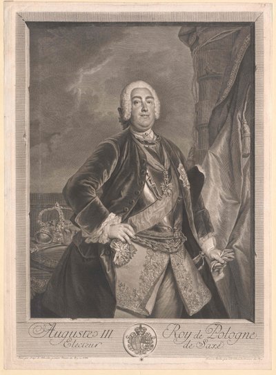 Eleitor da Saxónia Frederico Augusto II de Artist Unknown