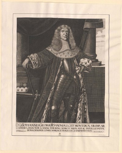 Eleitor da Saxónia Johann George II de Artist Unknown