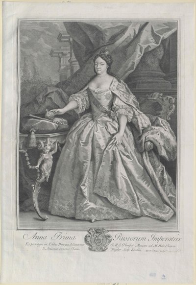 Imperatriz da Rússia Anna Ioannovna de Artist Unknown