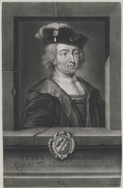 Felix Brennwald (impressão) de Artist Unknown