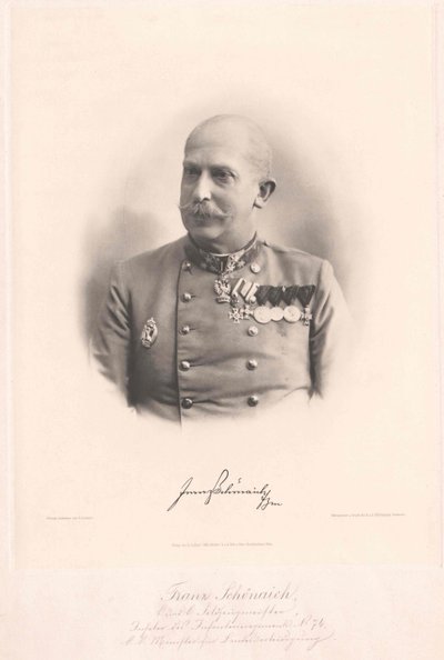 Franz Baron Schoenaich (impressão) de Artist Unknown
