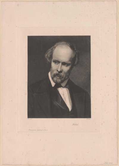 Friedrich Hebbel (impressão) de Artist Unknown
