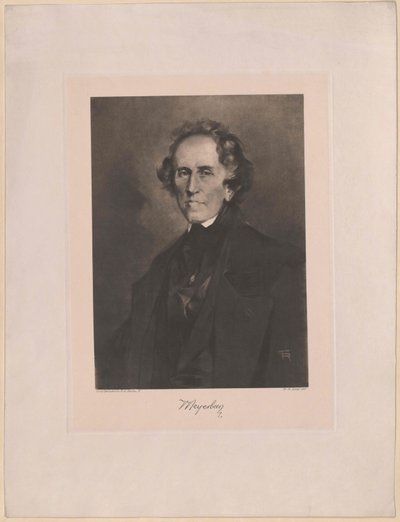 Giacomo Meyerbeer (impressão) de Artist Unknown