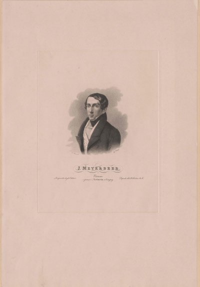 Giacomo Meyerbeer (impressão) de Artist Unknown