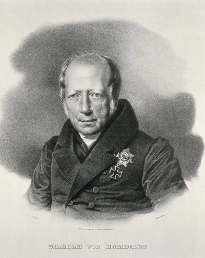 HUMBOLDT, Wilhem von (1767-1835). Estadista e filósofo alemão. Litografia. de Artist Unknown