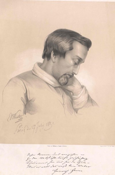 Heinrich Heine (impressão) de Artist Unknown