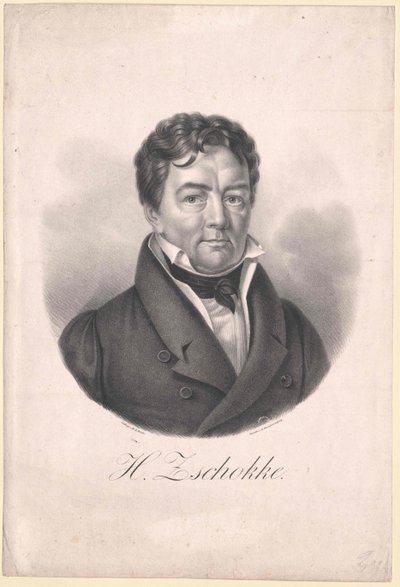 Heinrich Zschokke (impressão) de Artist Unknown