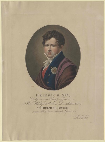 Heinrich Conde Reuss zu Greiz de Artist Unknown