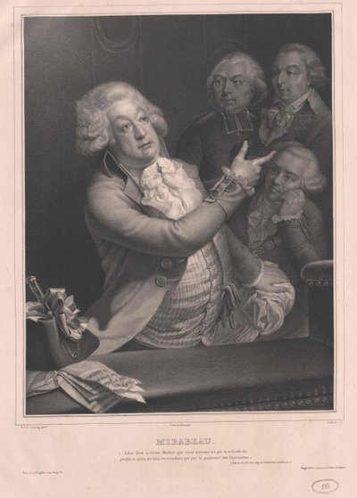 Honore Riquetti Comte de Mirabeau de Artist Unknown