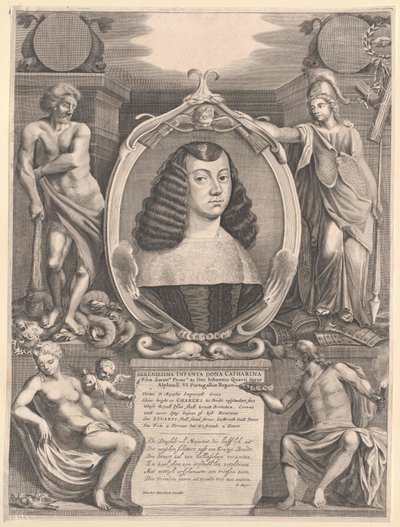 Infanta de Portugal Katharina (impressão) de Artist Unknown