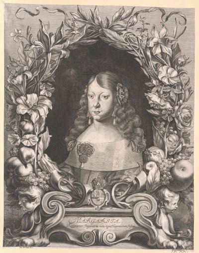 Infanta de Espanha Margarete Theresia (impressão) de Artist Unknown