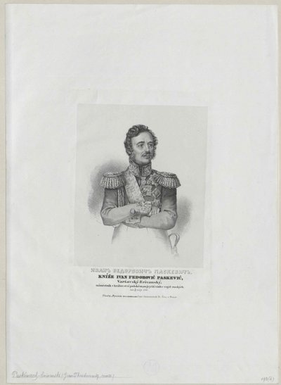 Ivan Conde Paskevich-Erivan de Artist Unknown
