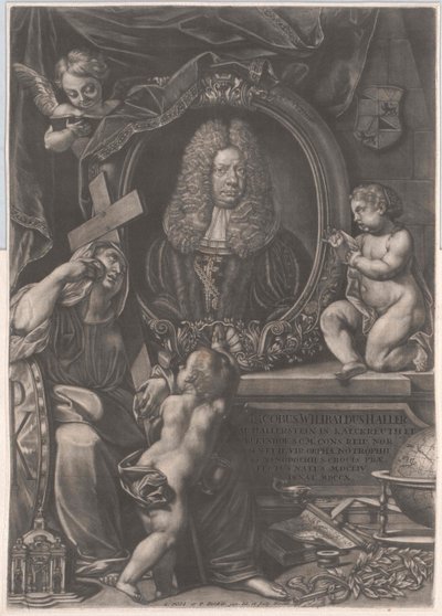 Jacob Wilibald Haller von Hallerstein (impressão) de Artist Unknown