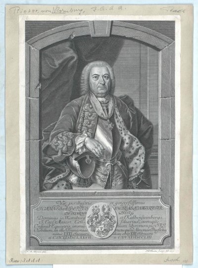 Johann Albrecht Andreas Adam Rieter von Kornburg e Kalbensteinberg de Artist Unknown