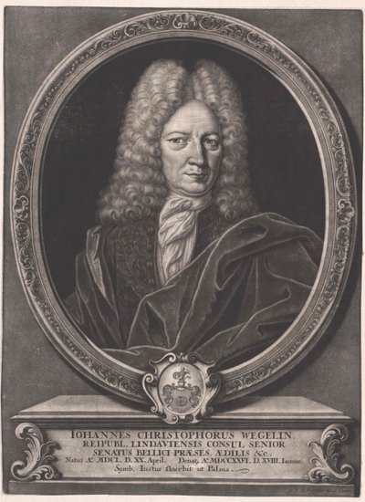 Johann Christoph Wegelin (impressão) de Artist Unknown