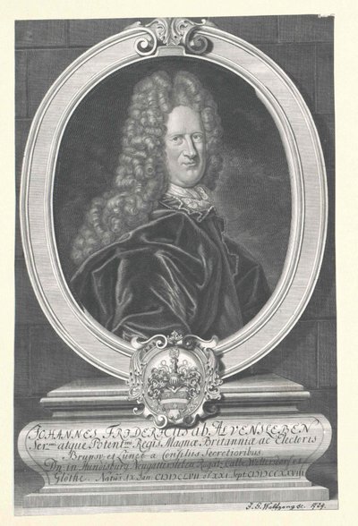 Johann Friedrich von Alvensleben (impressão) de Artist Unknown
