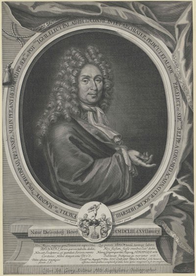Johann Konrad Brunner (impressão) de Artist Unknown