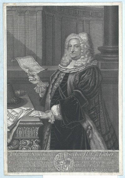 Johann Sigismund Holzschuher von Aspach e Harrlach em Thalheim de Artist Unknown