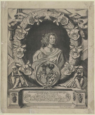 Johanna Margaretha von Lorenz-Adlershelm (impressão) de Artist Unknown