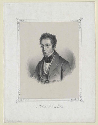 Johannes Carsten Hauch (impressão) de Artist Unknown