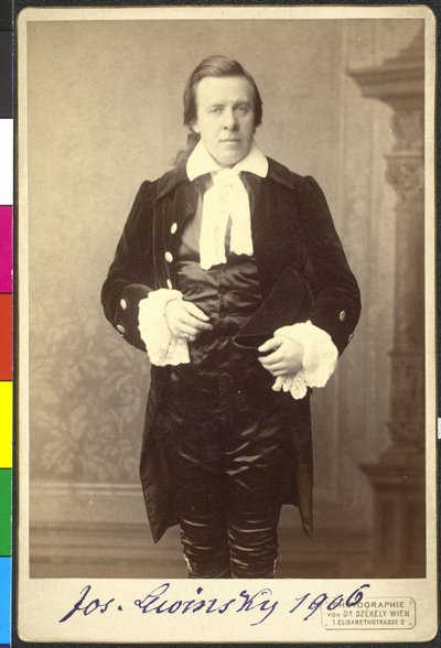 Joseph Lewinsky em "Pitt und Fox" de Rudolf de Gottschall de Artist Unknown