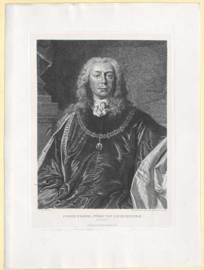 Joseph Wenzel conde do Liechtenstein de Artist Unknown